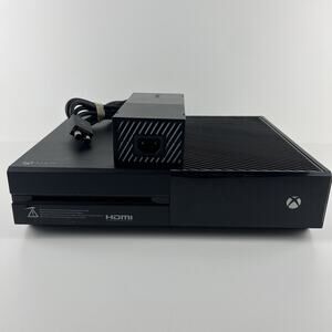 Xbox One 500GB 1540 Black Console with Half Power Supply, READ